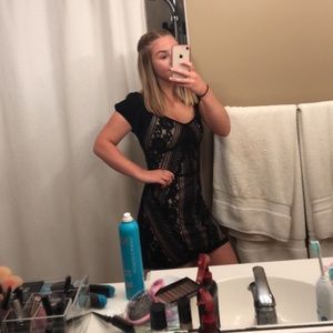 black lace free people dress!